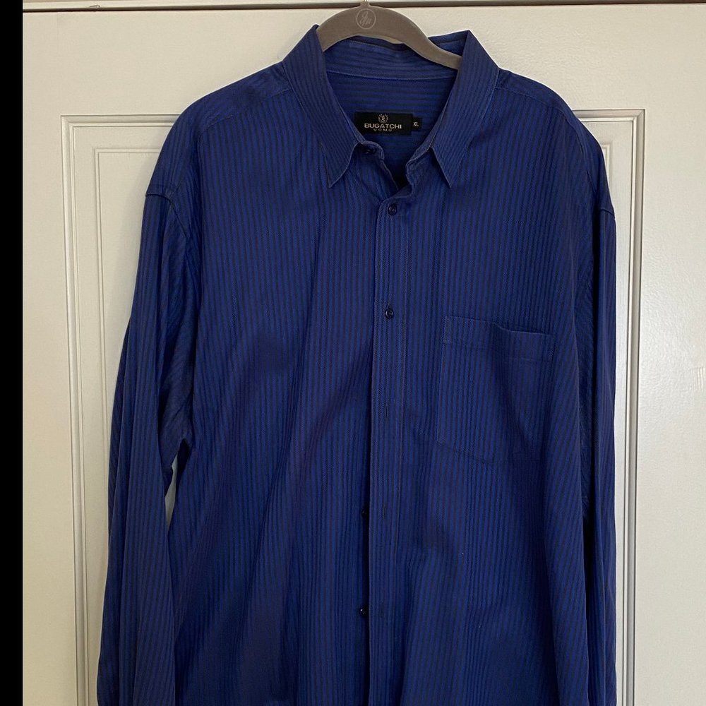 Bugatchi Stripe Button Down EUC